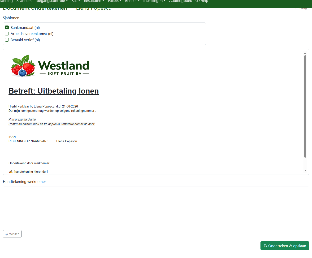 Digitaal ondertekenen van een document